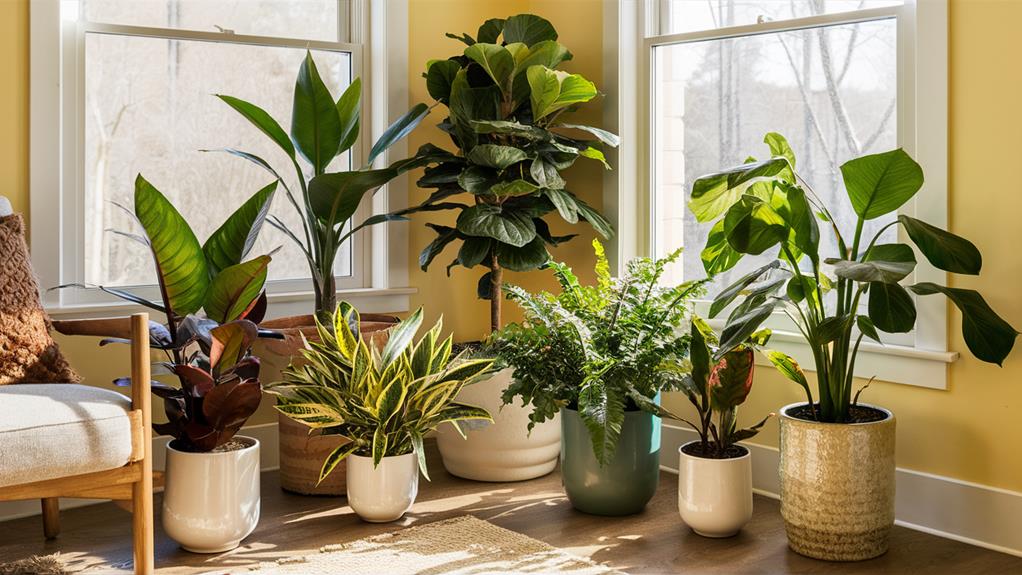 vibrant indoor plant collection