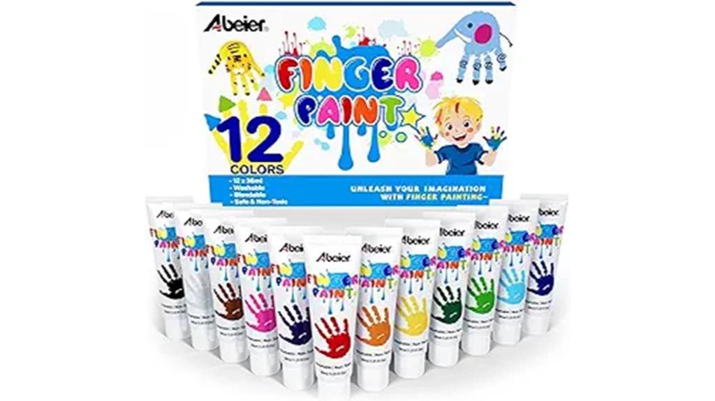 vibrant washable finger paint