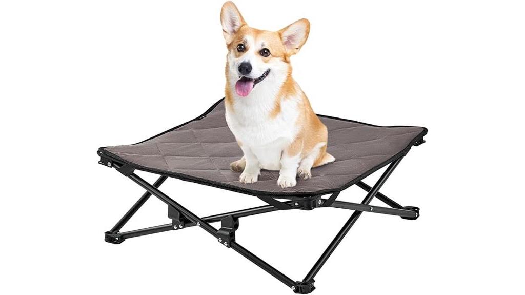 washable elevated dog bed