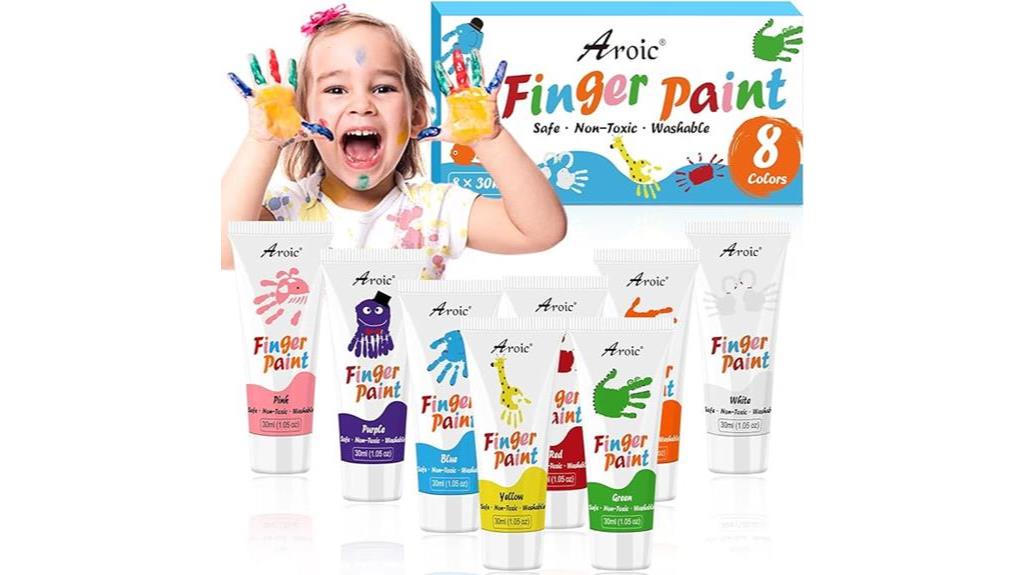 washable finger paint set