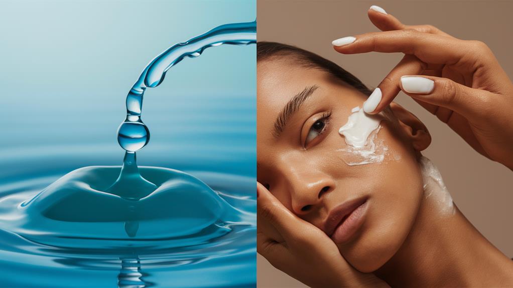 water retention versus skin care