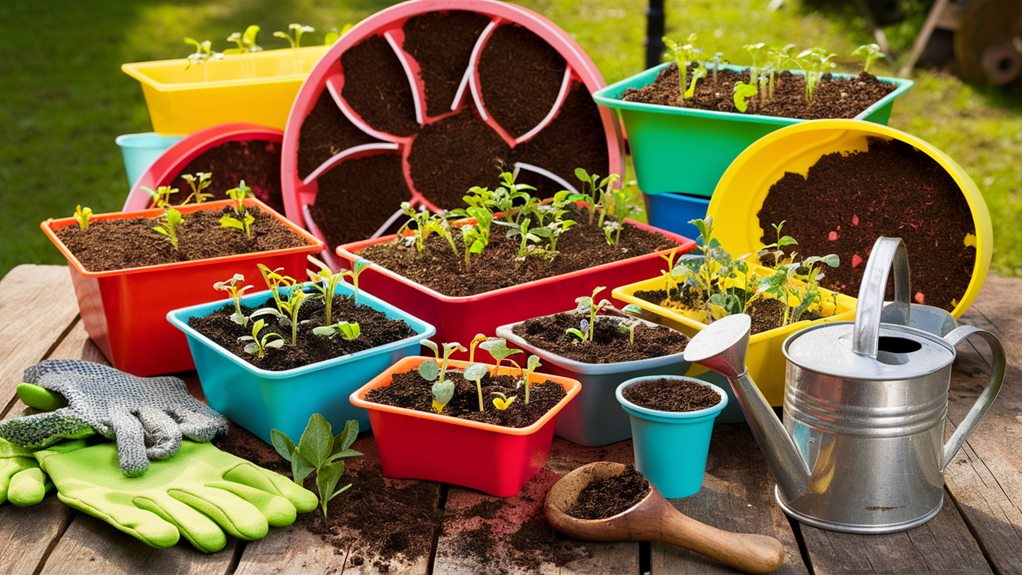 watering young seedlings regularly