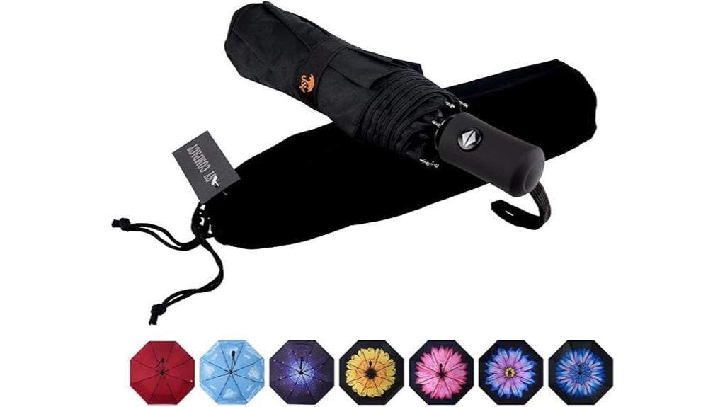 windproof automatic travel umbrella