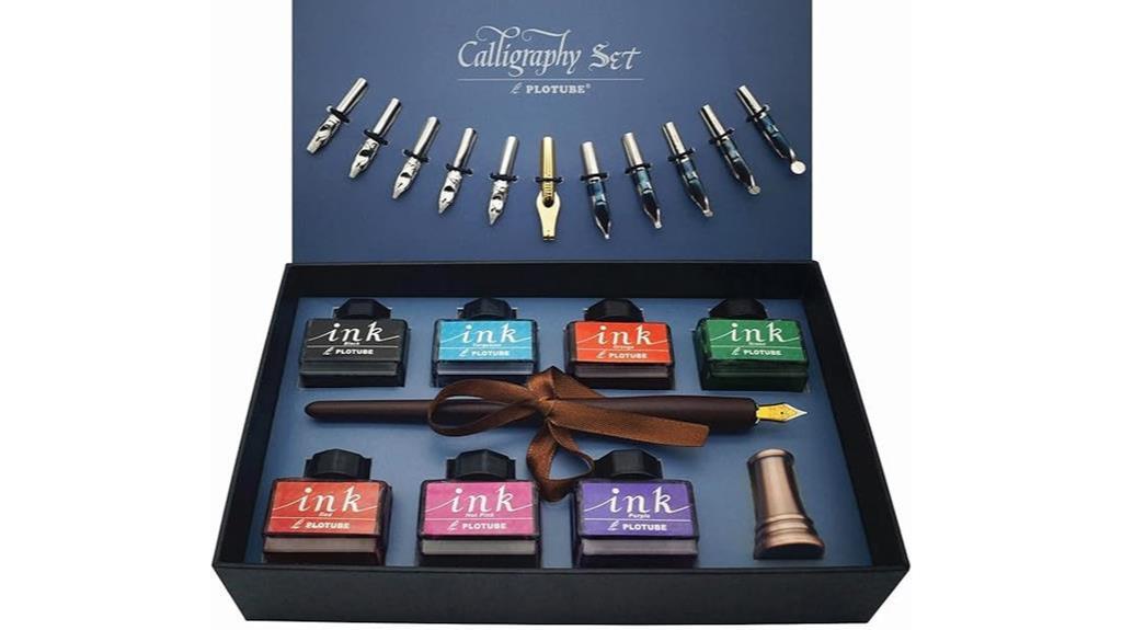 wooden dip pen set