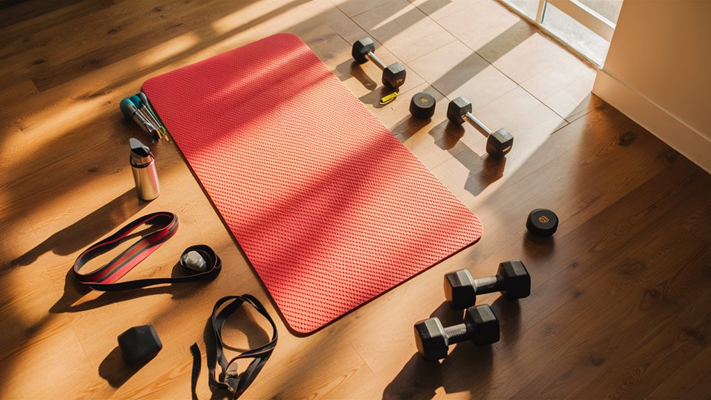 yoga on the floor